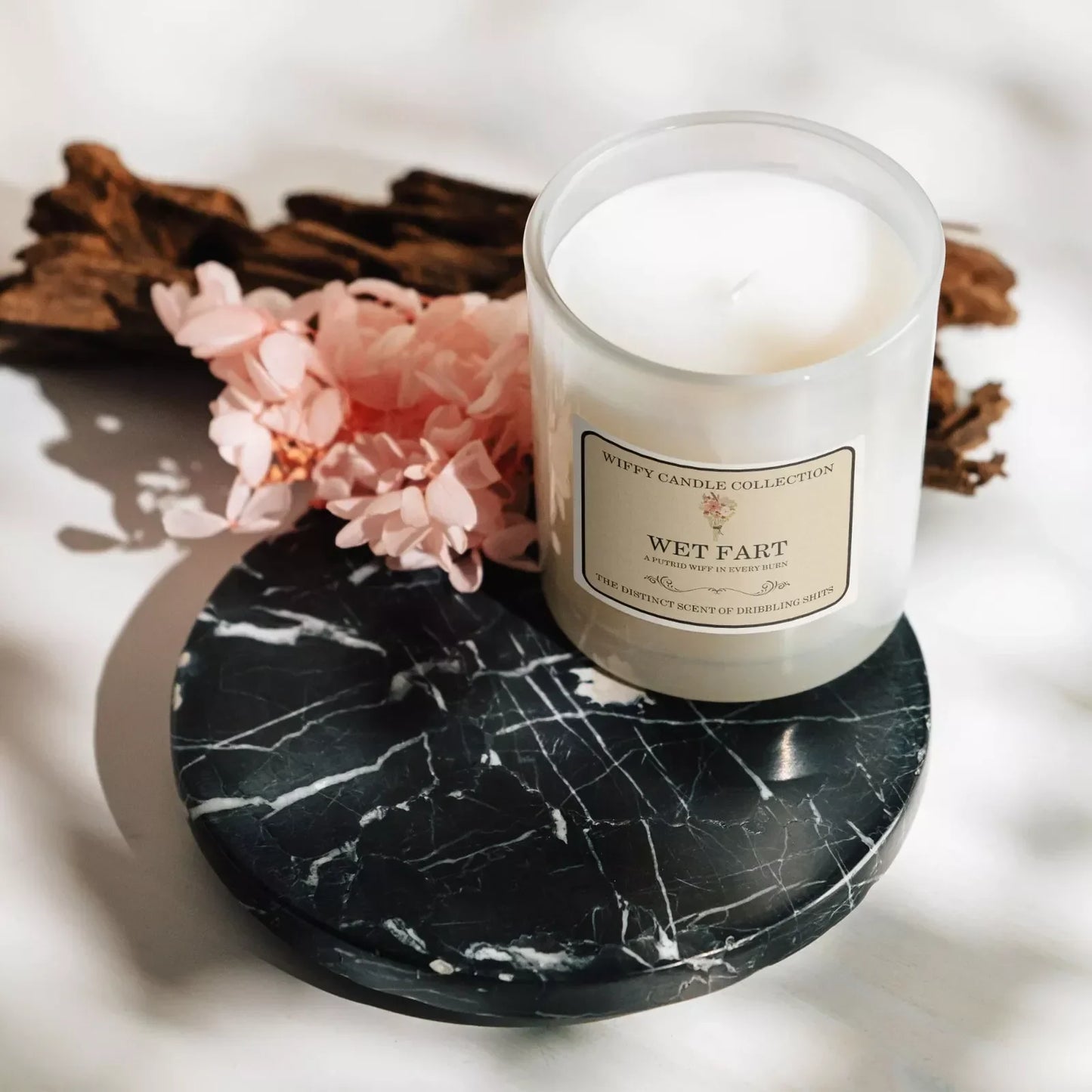 Wet Fart Funny Candle Label Pack Of 2 (Candle Not Supplied)