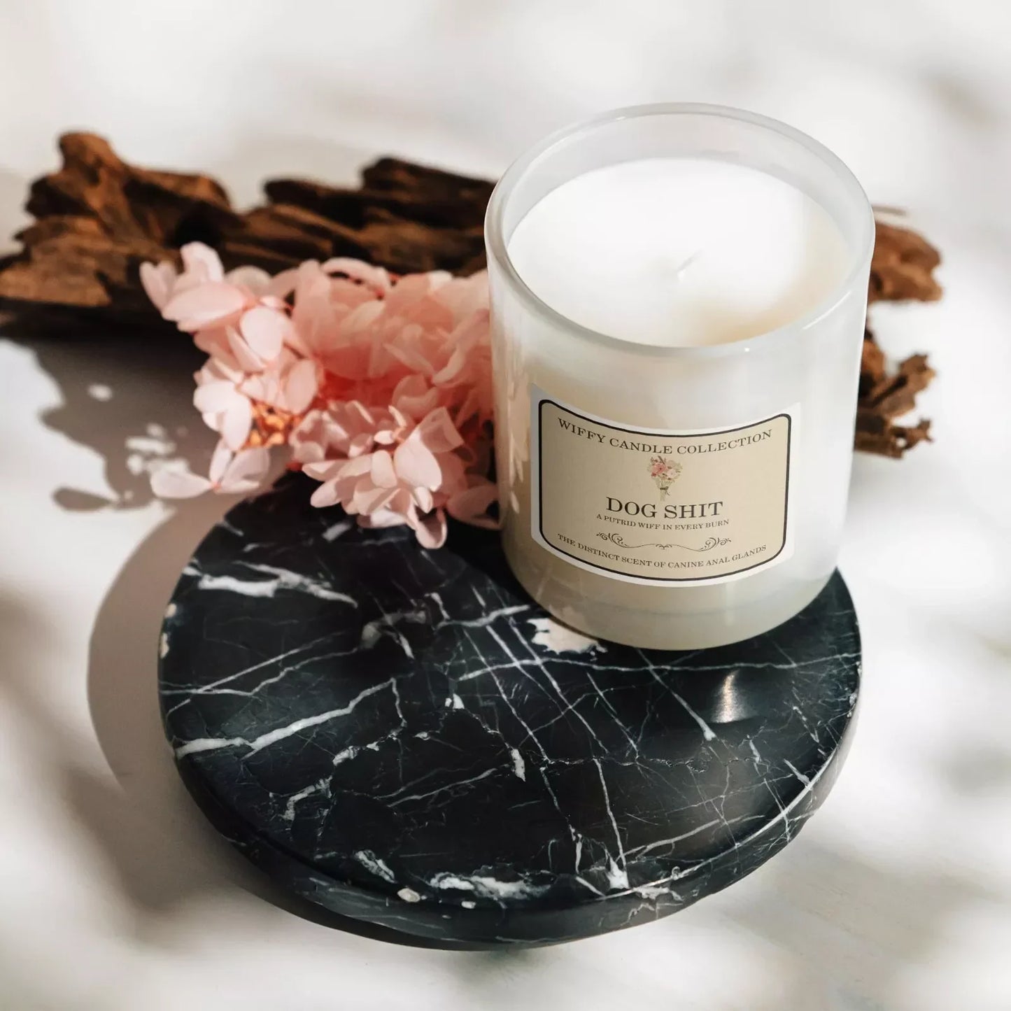 Dog Shit Funny Candle Label Pack Of 2 (Candle Not Supplied)