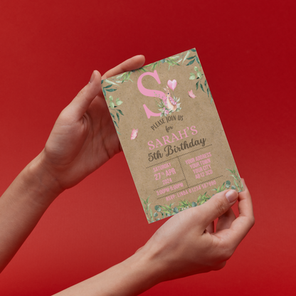 10 Personalised Peter Rabbit Girl Party Invitations With Envelopes