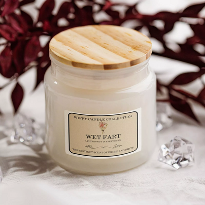 Wet Fart Funny Candle Label Pack Of 2 (Candle Not Supplied)