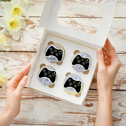 Gaming Controller Pre-Cut Edible Wafer Cupcake Toppers Pack Of 24