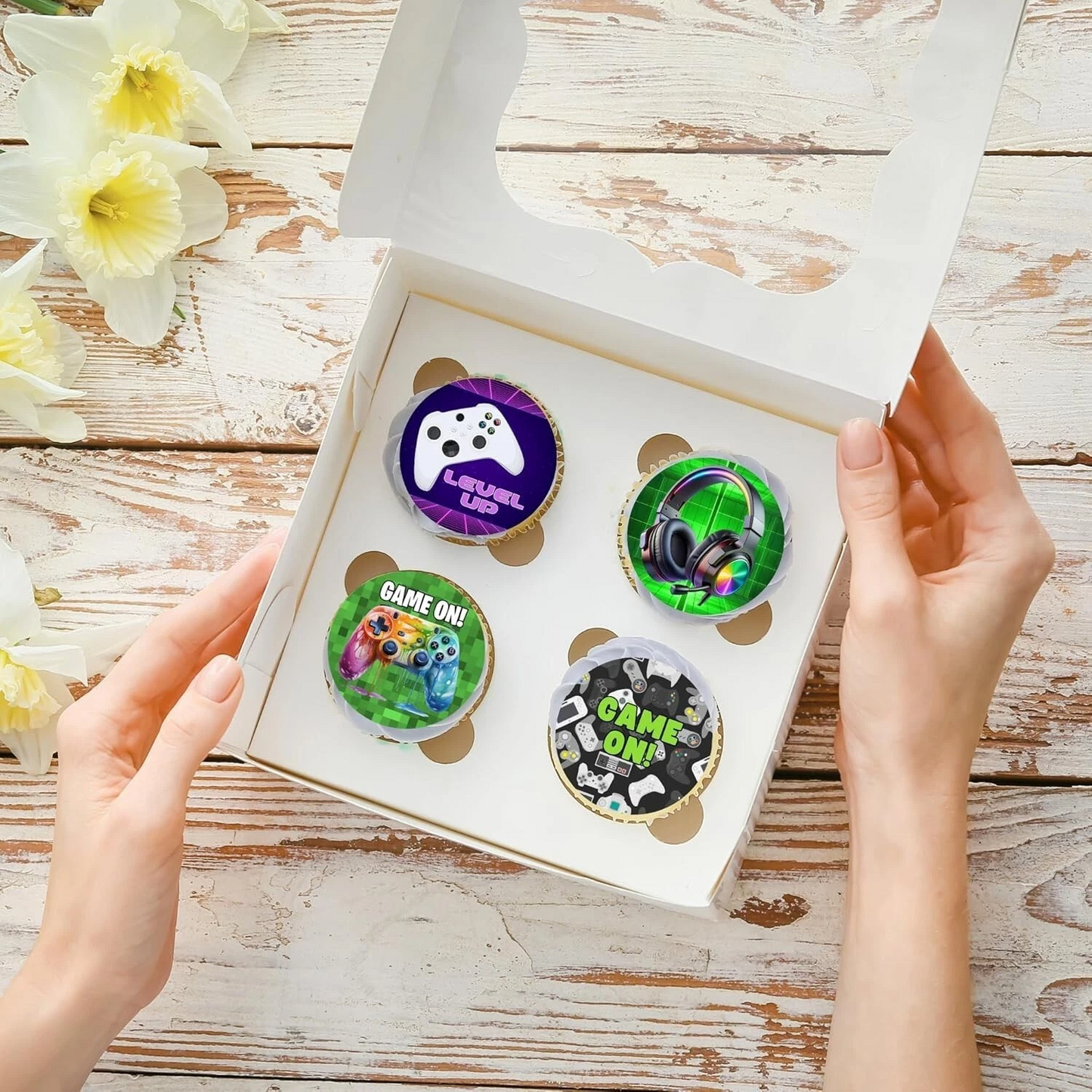 Garden Tools Pre-Cut Edible Wafer Cupcake Toppers Pack Of 24