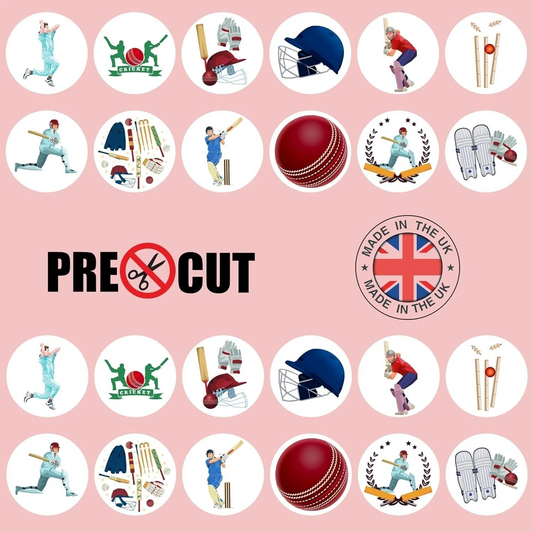 Cricket Pre-Cut Edible Wafer Cupcake Toppers Pack Of 24