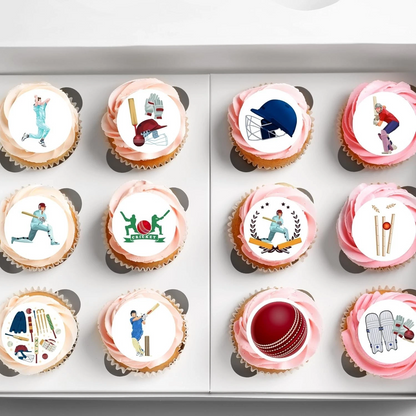 Cricket Pre-Cut Edible Wafer Cupcake Toppers Pack Of 24
