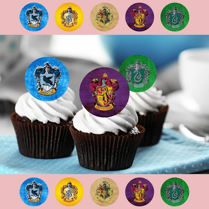 Wizard Pre-Cut Edible Wafer Cupcake Toppers Pack Of 22