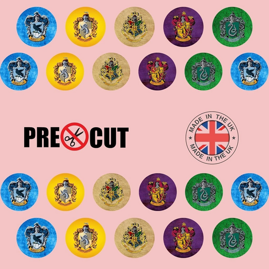 Wizard Pre-Cut Edible Wafer Cupcake Toppers Pack Of 22