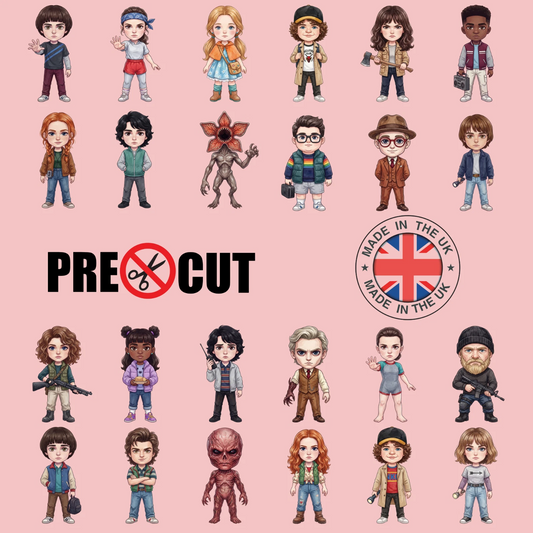 Stranger Kids Pre-Cut Edible Wafer Cupcake Toppers Pack Of 24