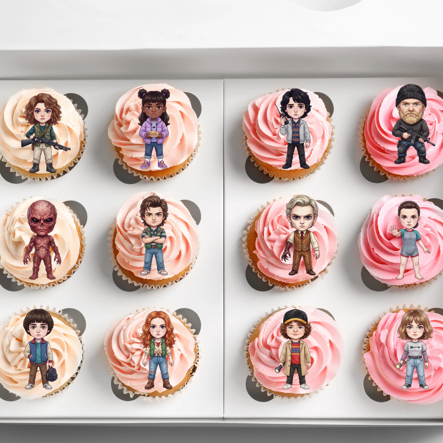 Stranger Kids Pre-Cut Edible Wafer Cupcake Toppers Pack Of 24