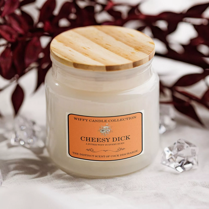 Cheesy Dick Funny Candle Label Pack Of 2 (Candle Not Supplied)