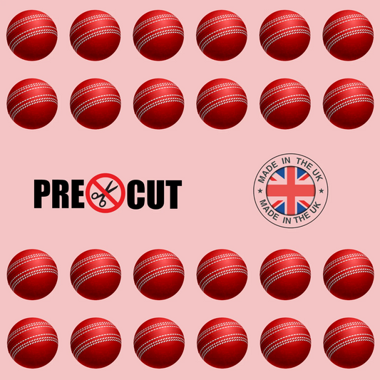 Cricket Balls Pre-Cut Edible Wafer Cupcake Toppers Pack Of 24