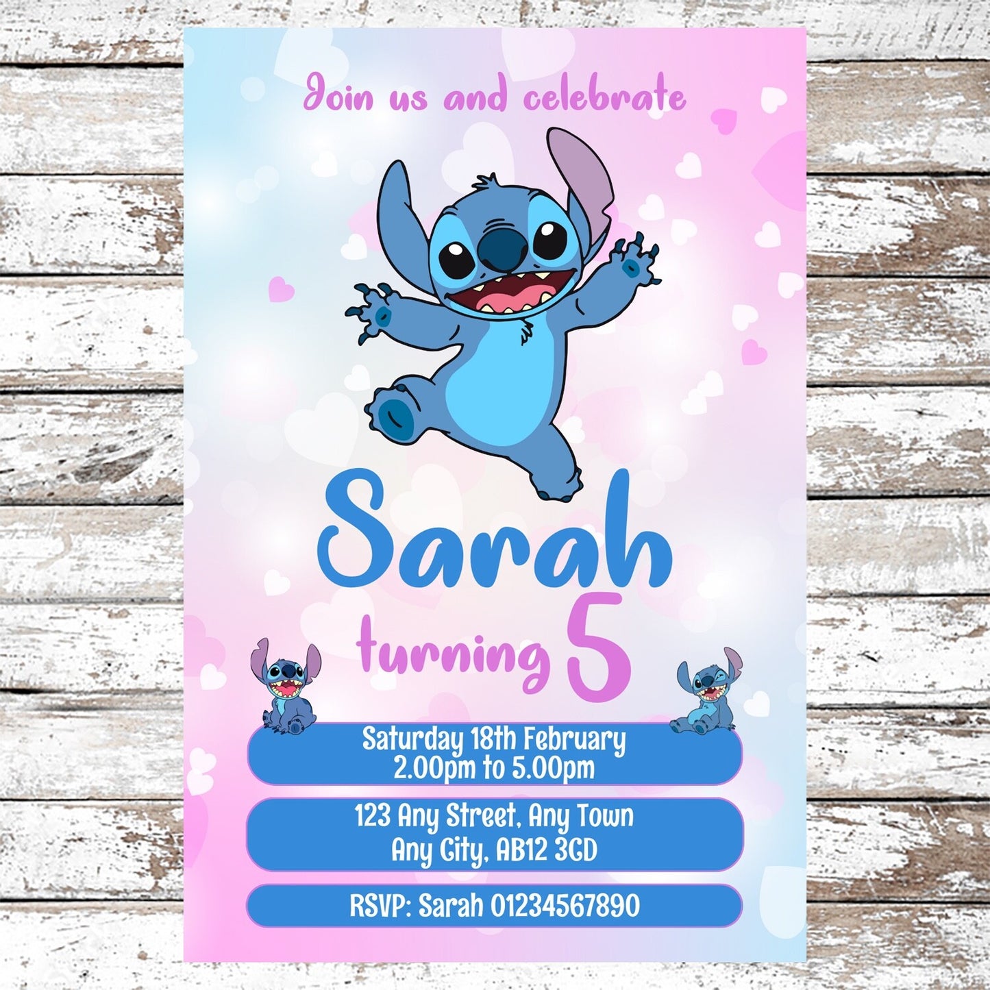 10 Personalised Stitch Party Invitations With Envelopes
