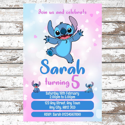10 Personalised Stitch Party Invitations With Envelopes